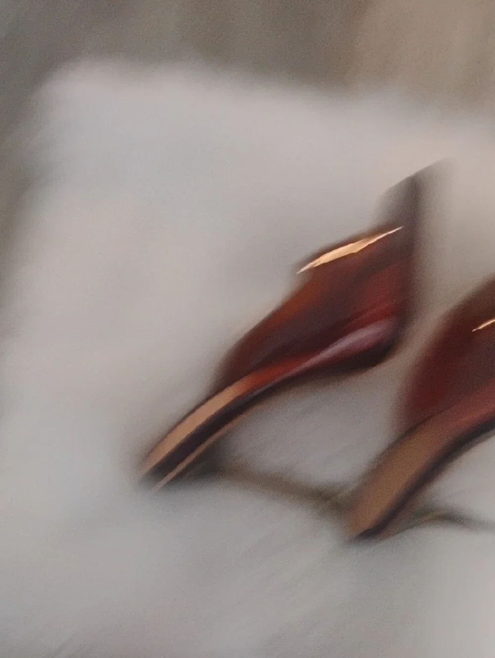 Italian Brown Transparent Slide Heel✨❤️